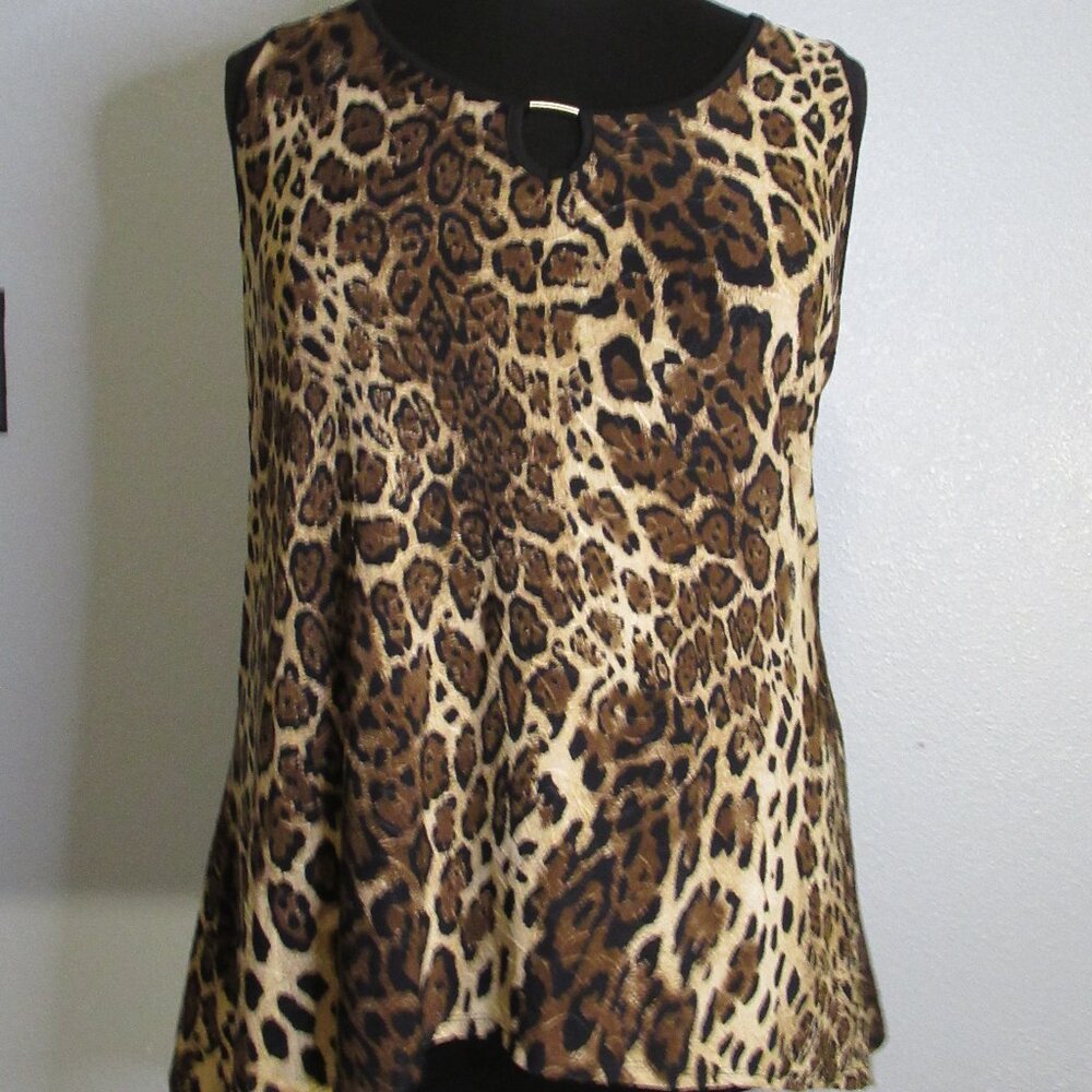 Sleeveless Animal Print Tank
